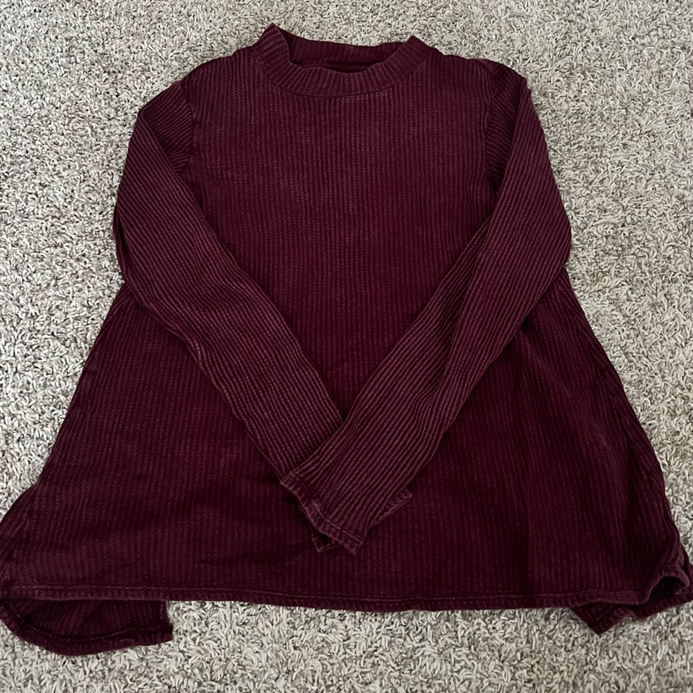 Open back, turtle neck, long sleeve top
